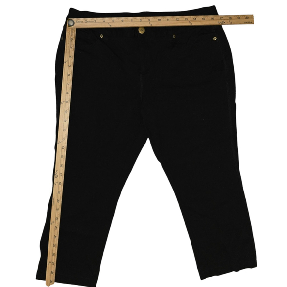 Lot of 2 VTG Y2K INC INTL CONCEPTS Knit  Pants Rhinestone Jeans. SZ 16 Capri - Picture 2 of 13